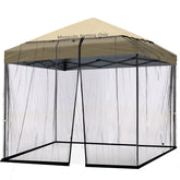 Tiimmgaal patio mosquito netting with top drawstring fits 10x10 umbrellas.