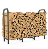 Tikimilor 4ft firewood rack holder for durable indoor and outdoor storage.