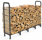 Tikimilor firewood rack with elevated design for dry, accessible wood