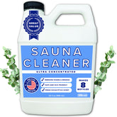 Tillbrook Sauna Cleaner bottle pour demonstrates easy dilution for quick, effective sauna cleaning