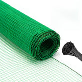 Tilvex 4x100ft green plastic garden fence rolled out for versatile outdoor use