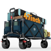 Timber Ridge collapsible wagon showing tailgate for easy loading at a picnic.