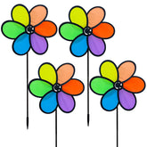 Timecity wind spinner flower 9-4inch turning gracefully in breeze for vibrant garden decor.