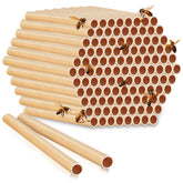 Tinideya mason bee tubes 15 cm long provide durable natural nesting for mason bees.