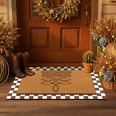 Tinideya western door mat with cowboy pattern adds curb appeal.