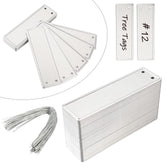 TINSKY aluminum plant labels 120pcs with wires for durable outdoor tagging