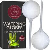 Tiny Terrains water globes being refilled for easy use and consistent moisture.