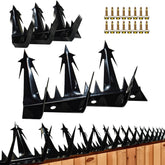 TIQUKDELY heavy-duty fence spikes installation on a fence for perimeter security.