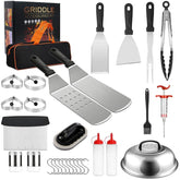 Tivddikun Blackstone long griddle spatula for precise flipping and even browning