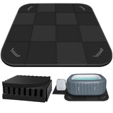 TIXANF 85-inch hot tub mat offers large coverage and protection for tub floors.