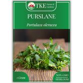 TKE Farms purslane seeds 1g pack shows high germination potential for quick growth