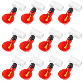 Tkocisa automatic chicken waterer cups showcasing 12-pack kit for steady flock hydration