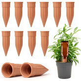TKSCUSR self-watering spike terracotta with 12-sided concave design for steady moisture