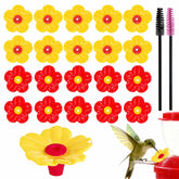 TKYPZY hummingbird feeder replacement flowers made of premium PP plastic for outdoor use.