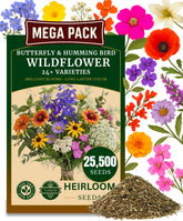 TLSSCO 25450 wildflower seed packaging for pollinator-friendly beds.