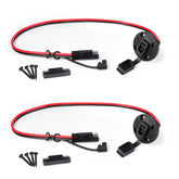 TMH 2 ft SAE power socket sidewall connector for weatherproof solar connections.