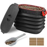 TNNTOPELE pellet bin with lid and scoop ideal for outdoor grilling