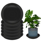 TNTIWQ plant saucer top view protects indoor and outdoor surfaces with sturdy 12-inch tray.