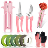 TOAINRSI rose thorn stripper tool pink for easy stem prep in bouquets