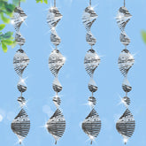 ToBeAce stainless steel bird deterrents outside reflect sunlight to deter birds.