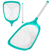 TOBEHIGHER Pool Skimmer with reinforced frame captures leaves quickly