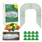 TOCCYARD Garden Netting Kit over a raised bed protects crops from pests