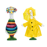 TOHARA lawn goose Mexican Fiesta outfit with sombrero and bandana brightens garden decor.