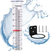 Toiclebor rain gauge replacement tube with easy to read scale for garden rainfall readings