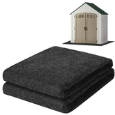 ToLanbbt shed floor mat 6x4 laid flat for dry, protected storage space.