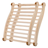 Tolhyun sauna backrest in use provides ergonomic lumbar support