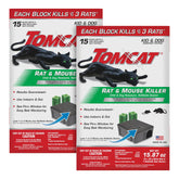 Tomcat bait station see-through window shows bait level for timely refills.