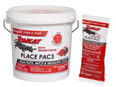 Tomcat Bromethalin Place Pacs closeup for ready-to-use rodent control.