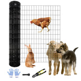 Tongmo black PVC-coated welded wire fence roll for long-lasting yard protection.