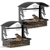 Tonitrui window feeder with heavy hooks ensures stable outdoor mounting for year-round viewing