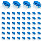 TOODOO 3-Way wire connector in blue and white for quick, secure outdoor electrical connections.