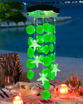 Toodour solar wind chimes with seashells illuminate outdoor spaces with calming ambiance.