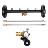 Tool Daily dual-function undercarriage cleaner with swiveling wheel enabling easy underside cleaning