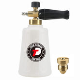Tool Daily foam cannon with wide-mouth bottle for quick refills and mess-free filling