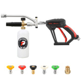 Tool Daily Short Pressure Washer Gun with Foam Cannon showing dense foam and handle
