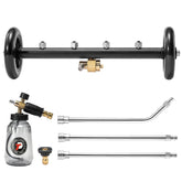 Tool Daily undercarriage washer with 16 inch foam cannon for deep underbody cleaning.