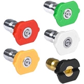 Toolcy pressure washer nozzle set shown for versatile cleaning tasks.