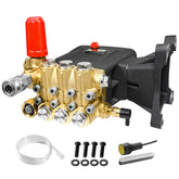 Toolcy pressure washer pump front view for reliable heavy-duty cleaning