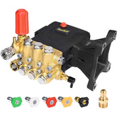 Toolcy pressure washer pump front view for reliable residential cleaning performance.