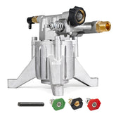 TOOLCY vertical pump front view for easy replacement in power washers.