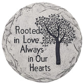 Top Brass garden memorial stepping stone Tree of Life, durable outdoor reminder to honor loved ones.