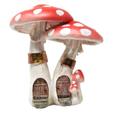 Top Collection fairy mushroom house with red pick for indoor displays