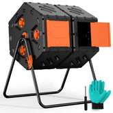 Top Xian 45 gallon dual chamber compost tumbler for efficient cycling.