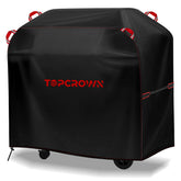 Topcrown grill cover universal fit for 53-58 inch grills protects Weber/Char-Broil/Nexgrill from rain