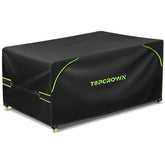Topcrown rectangular patio cover over dining set protecting from weather.