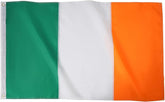 Topflags Ireland flag 2x3 for outdoor use with sewn stripes ensures a durable display.